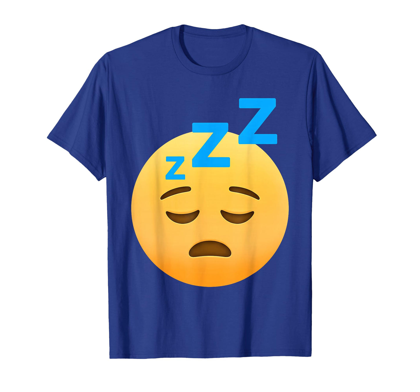 Funny Sleeping Emoticon Sleep Face Snoring Zzz Sleepy Face T-Shirt