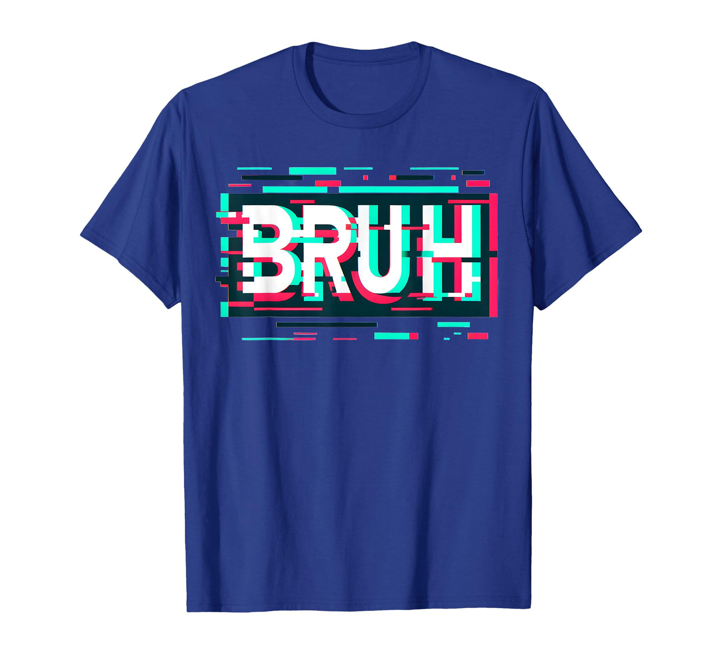Glitch Aesthetic Gamer Bruh Meme Boys Mens Funny Saying T-Shirt