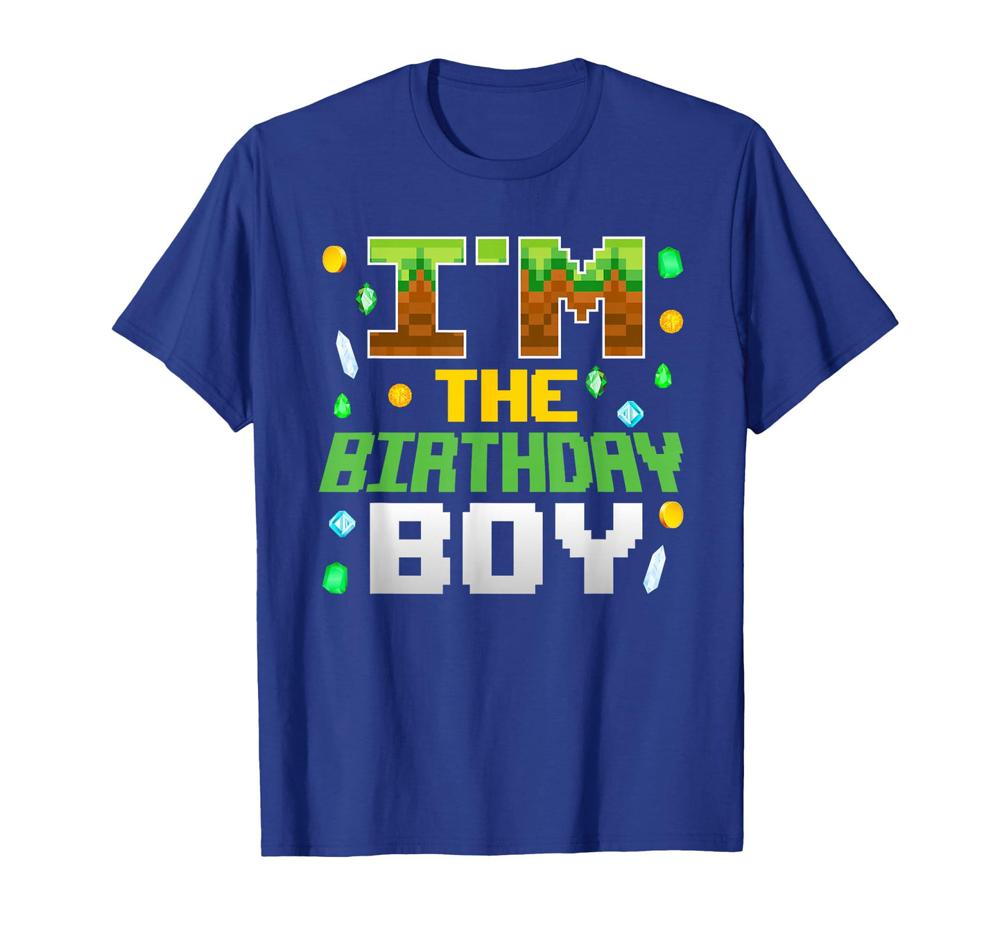 I'm The Birthday Boy Video Gamer Pixel Number Birthday Party T-Shirt