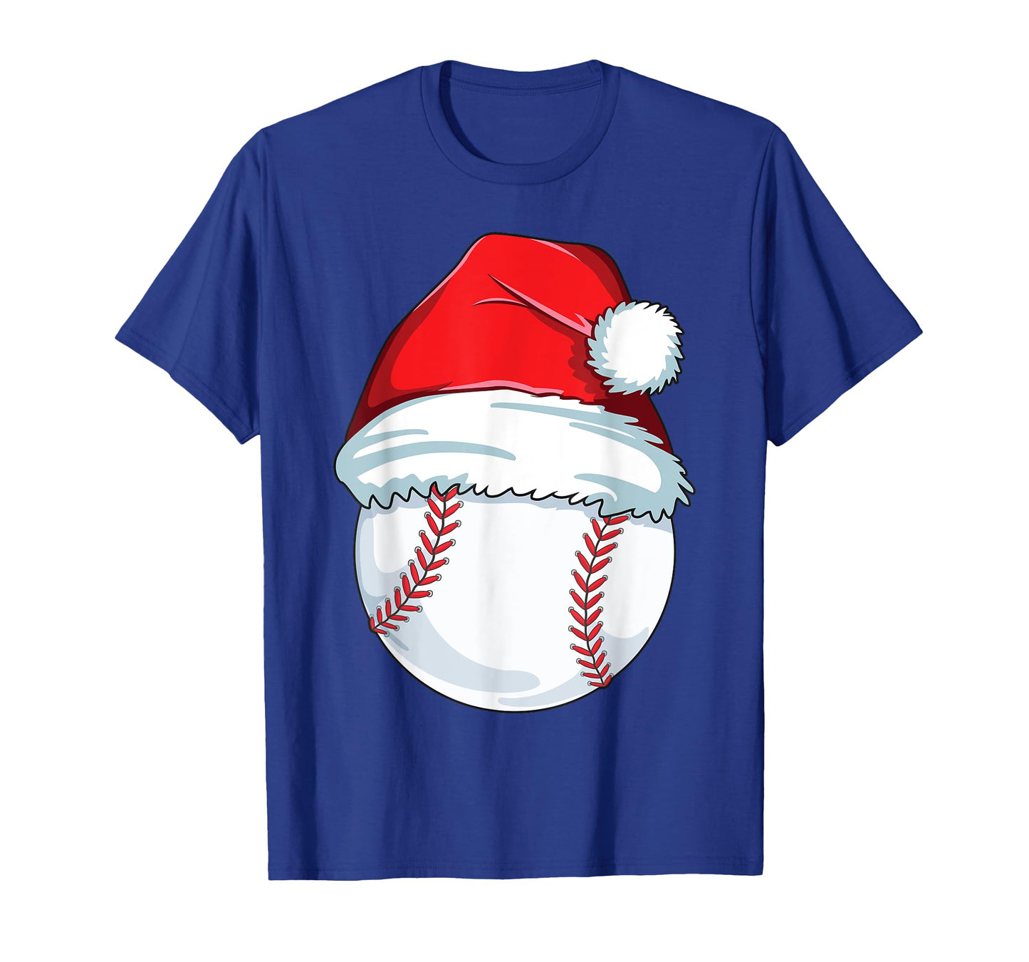 Christmas Baseball Xmas Santa Hat Ball Kids Boys Men T-Shirt
