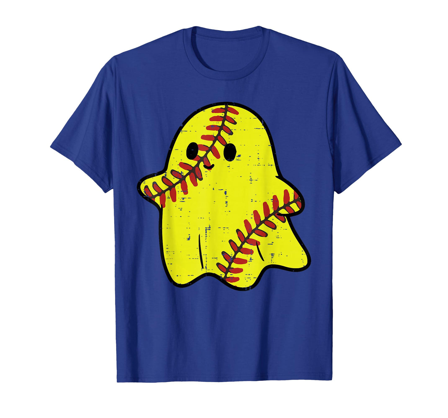 Halloween Ghost Softball Costume Sports Women Girls Kids T-Shirt