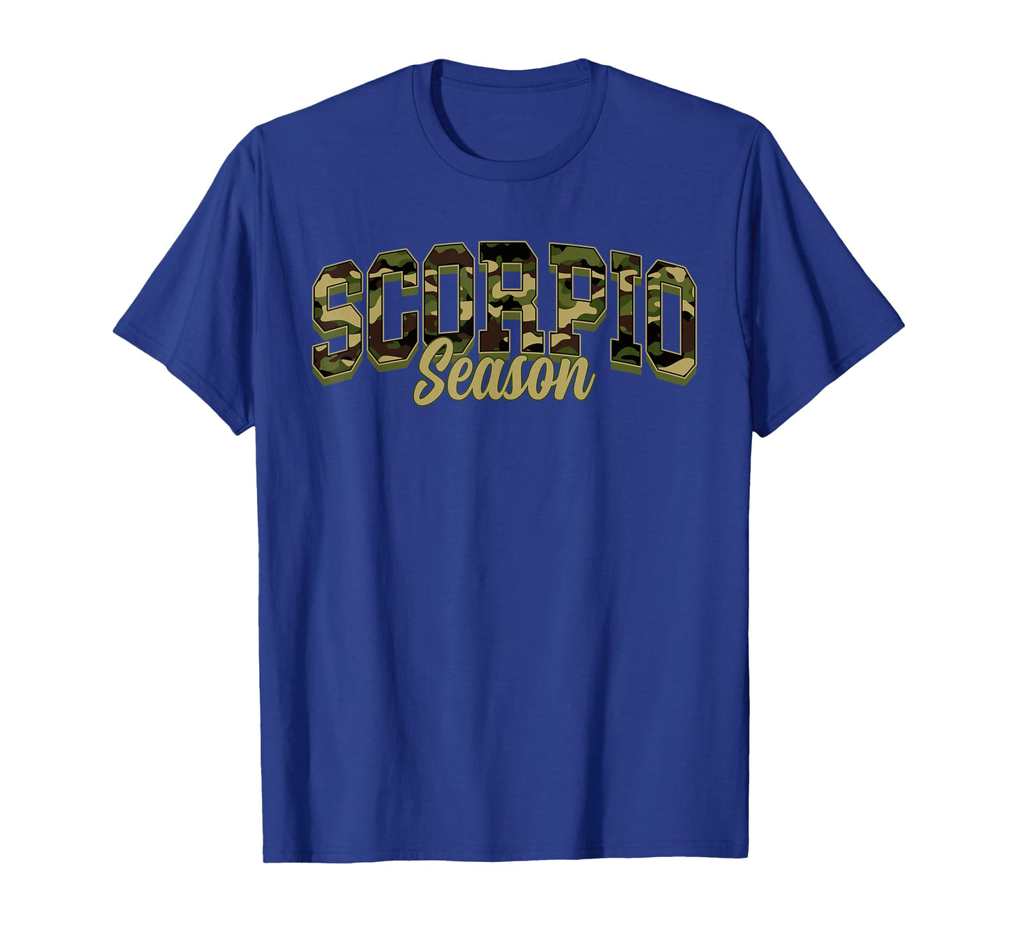 Scorpio Season Camo Camouflage Birthday Zodiac T-Shirt