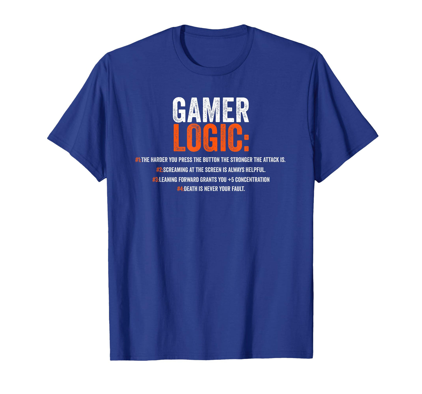 Funny Gamer Logic Saying Motif for Video Players T-Shirt