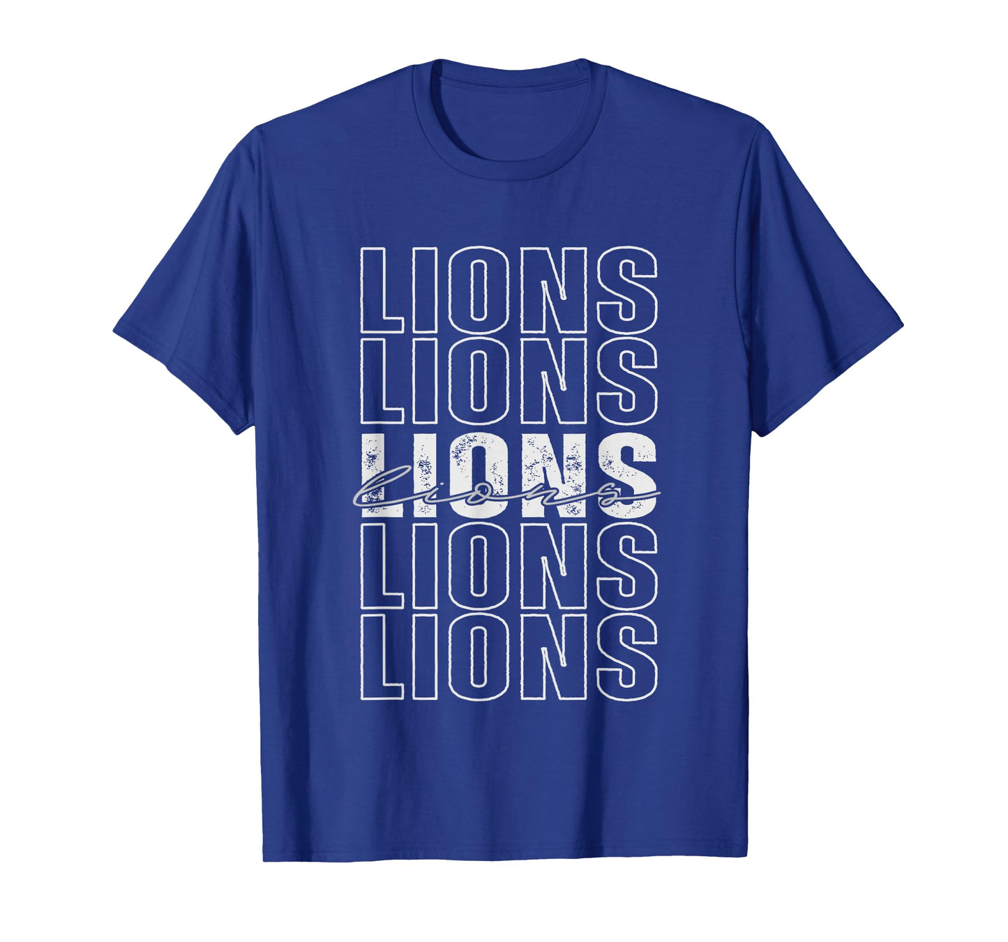 in My Lions Teacher Era Pride Back to School Mascot Groovy T-Shirt