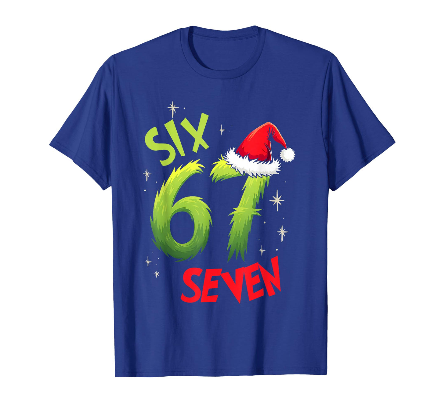 Six Seven 6 7 Gen Z Alpha Meme Slang Merry Christmas Holiday T-Shirt