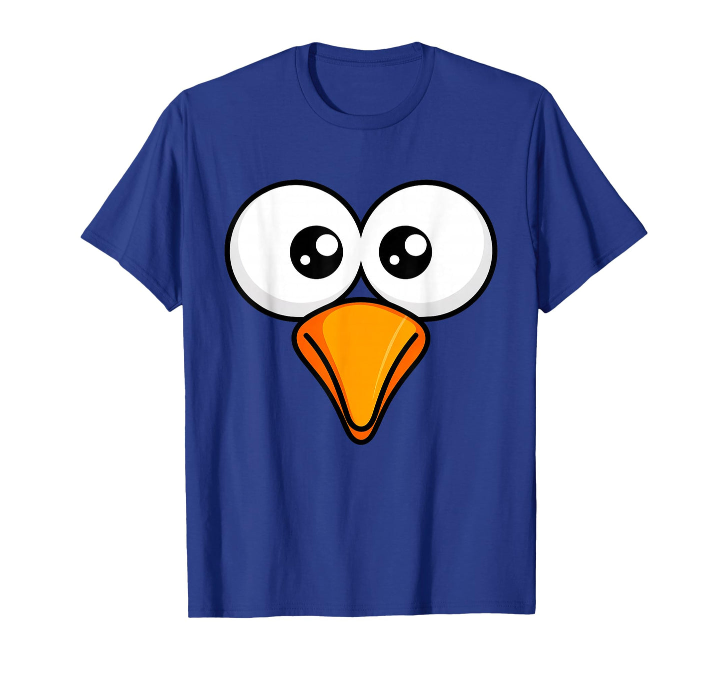 Blue Bird Costume Face Funny Animal Easy Halloween T-Shirt