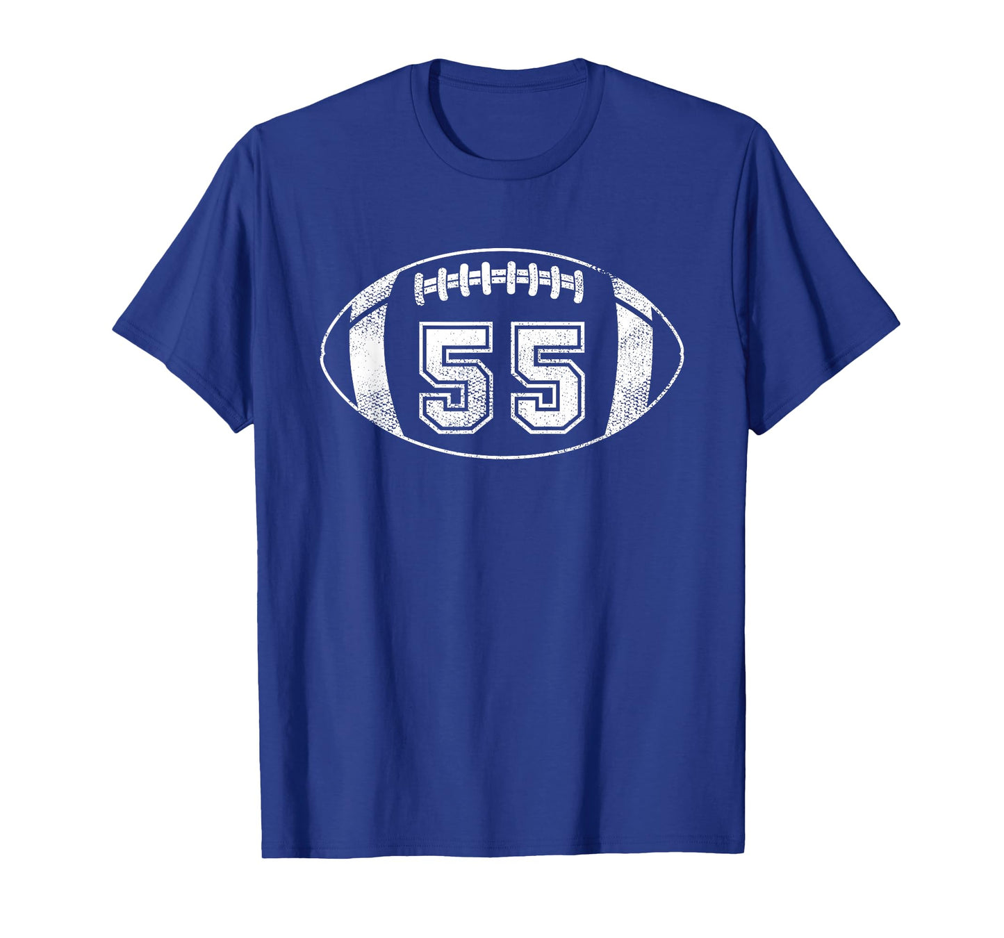 Football Player #55 Football Mom Dad Jersey 55 Varsity Team T-Shirt