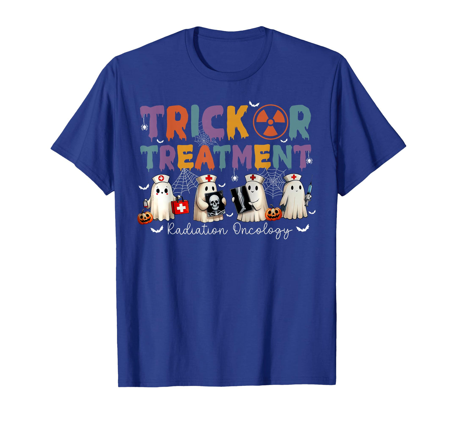 Trick Or Treatment Radiation Oncology Halloween Rad Therapy T-Shirt