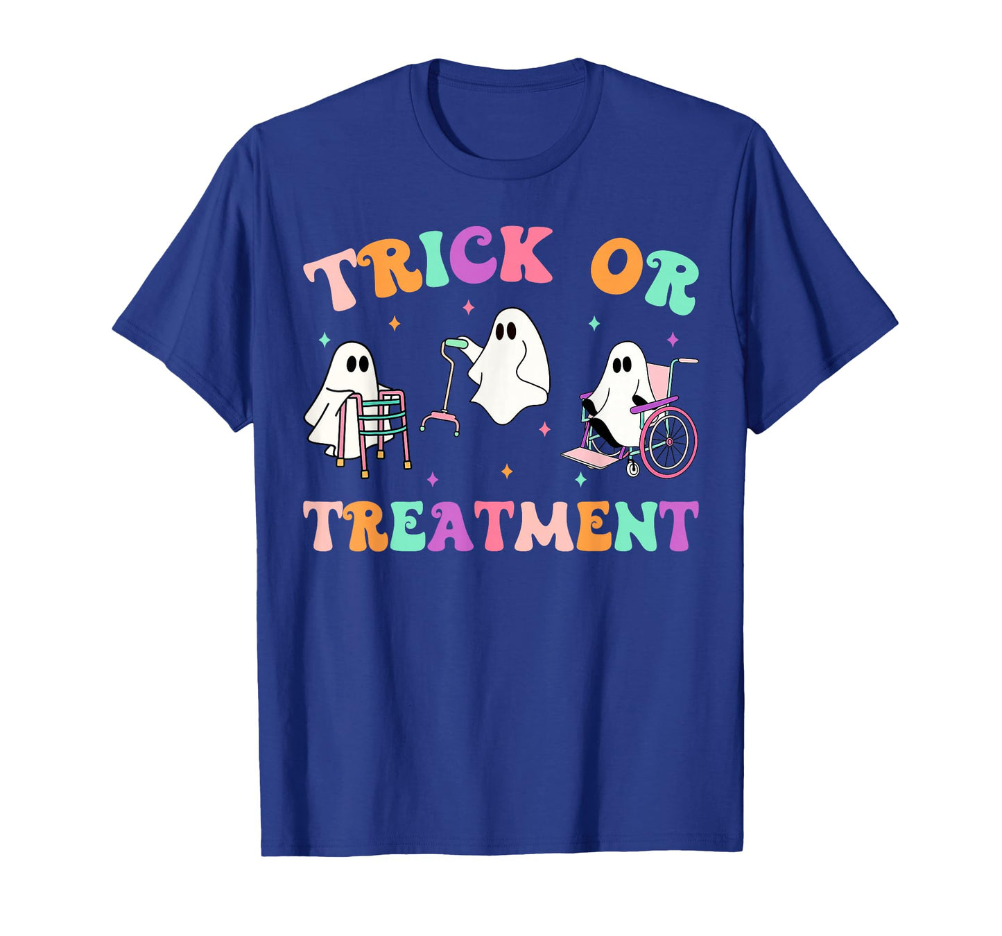 Trick Or Treatment PT Physical Therapy Ghost Halloween T-Shirt