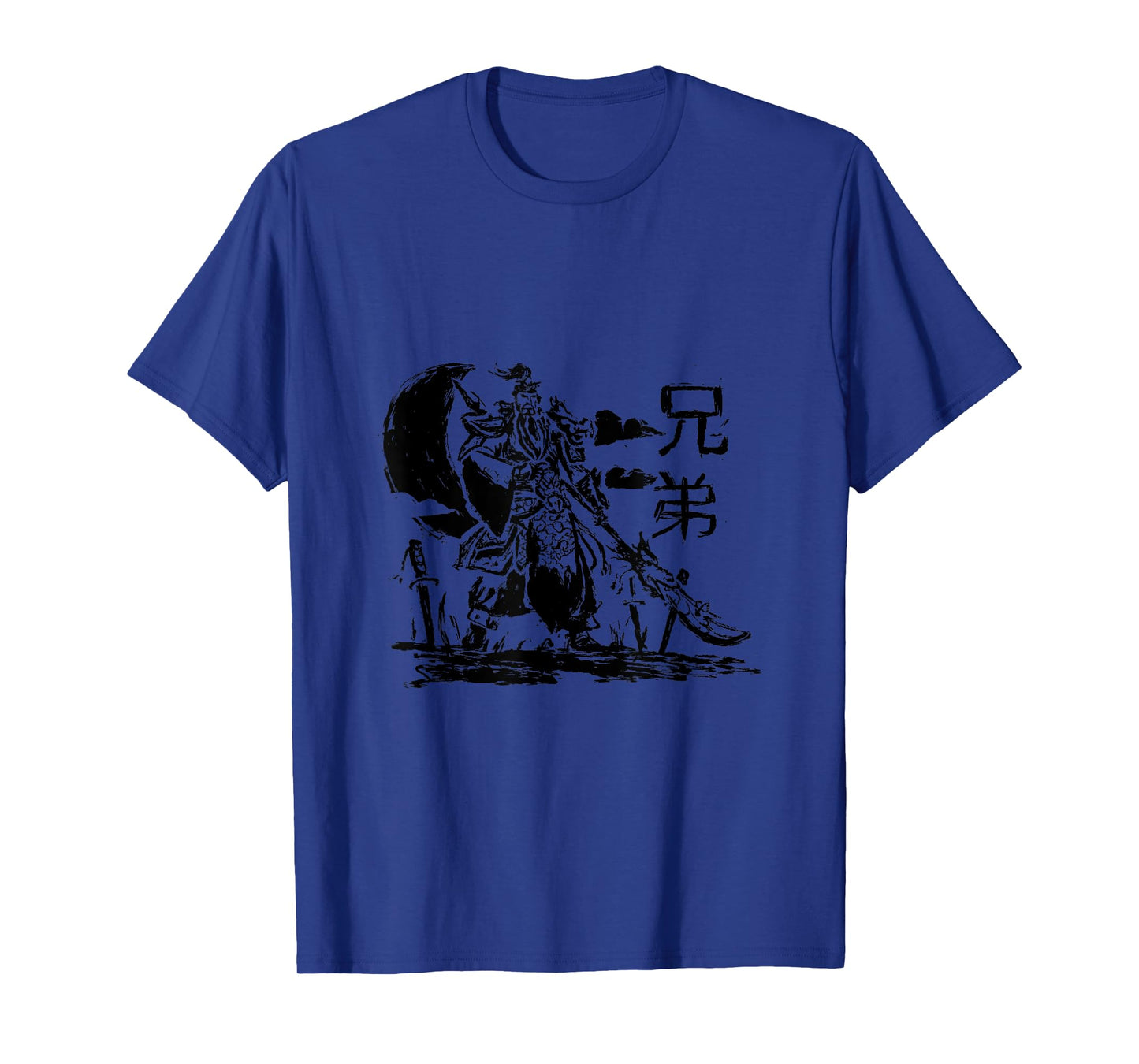 Guan Yu Chinese Warrior Sketch Design T-Shirt