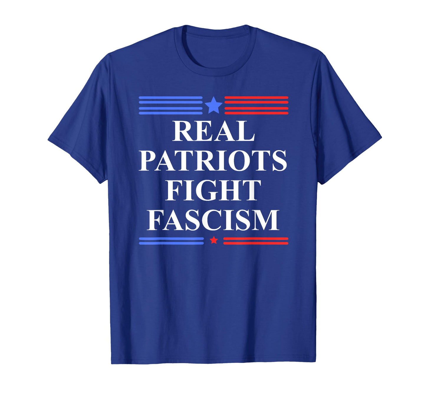 Real Patriots Fight Fascism Resist No Kings Defend Democracy T-Shirt