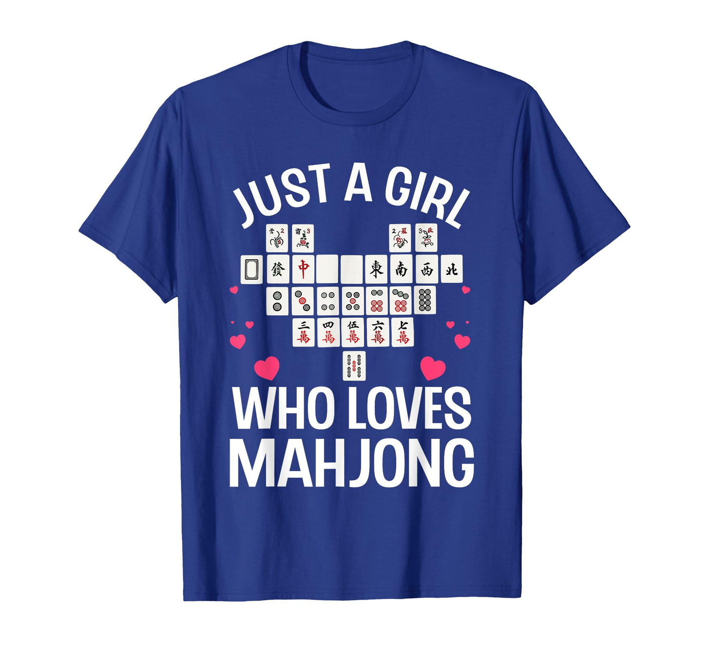 Funny Mahjong Design For Girls Women Chinese Mahjong Players T-Shirt