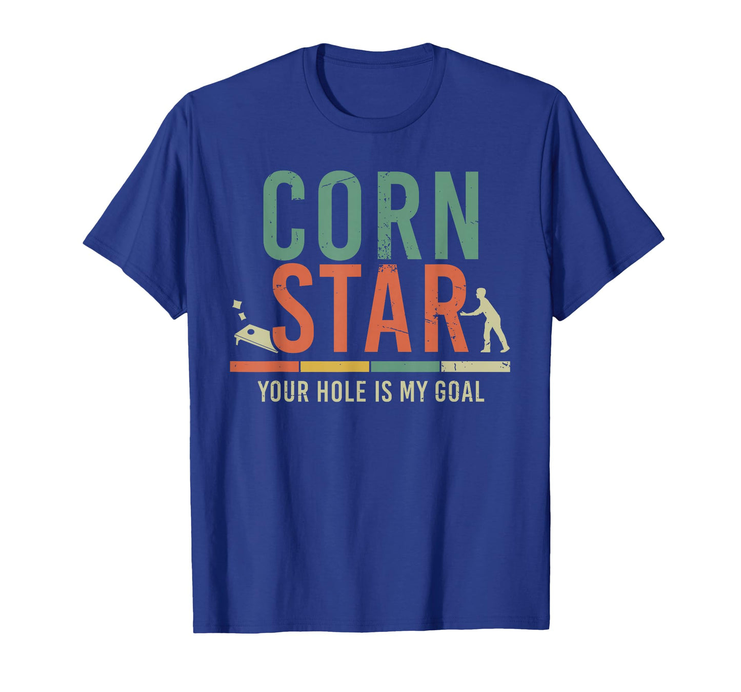 Cool Cornhole Art Men Women Corn Hole Bag Toss Tournament T-Shirt