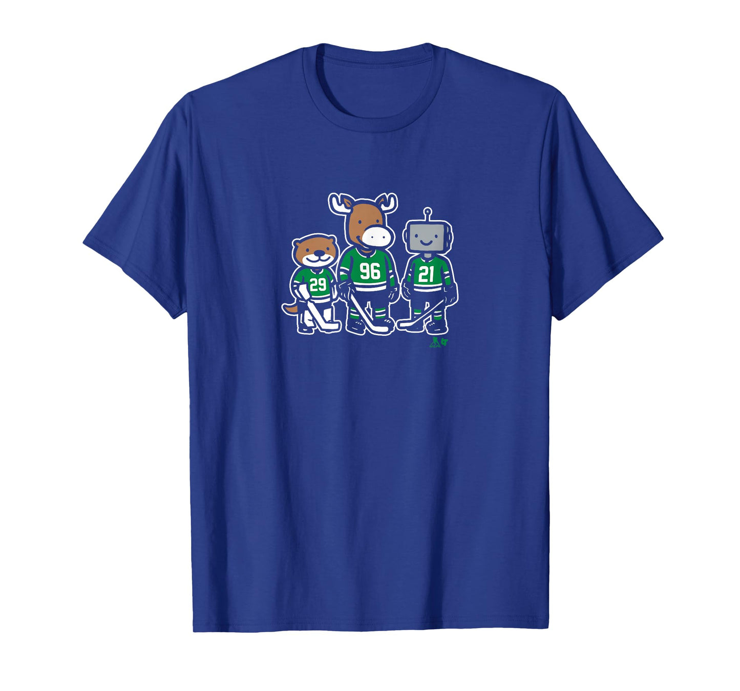 Otter, Moose And Robo Guys - Dallas Hockey T-Shirt