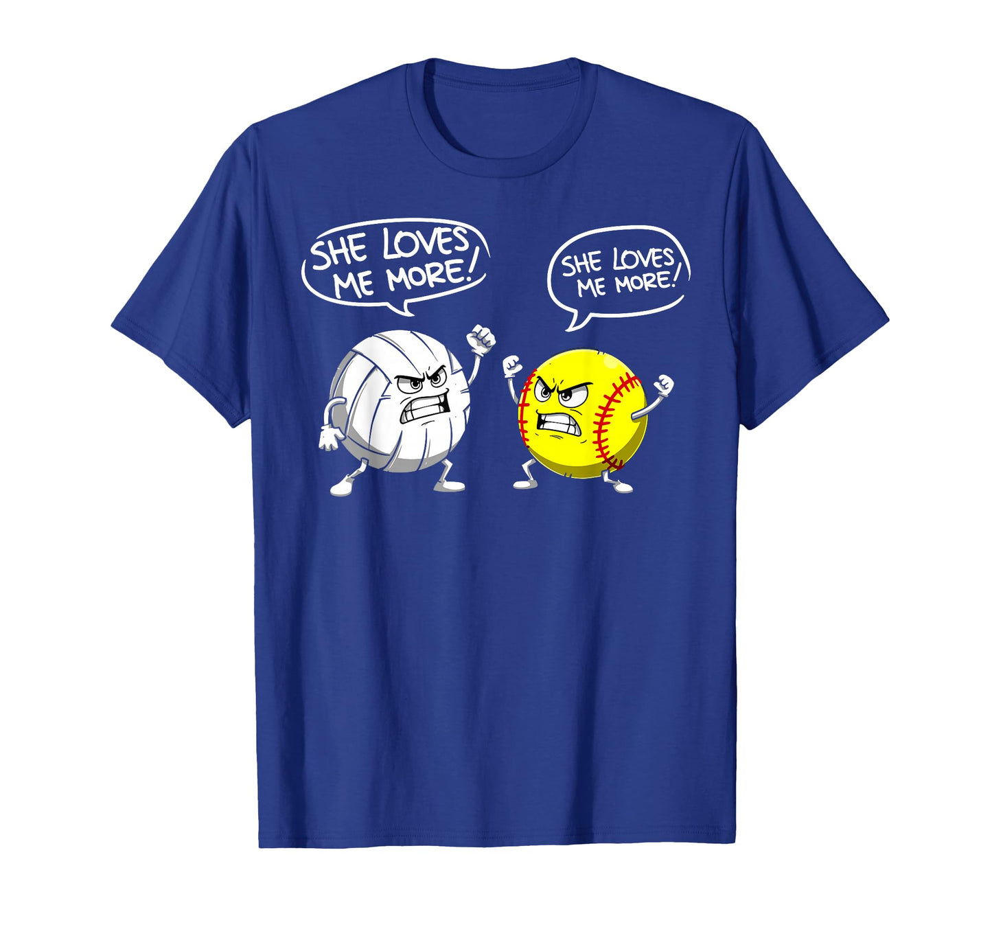 Funny Softball and Volleyball Girl Player Balls Joke Tee T-Shirt