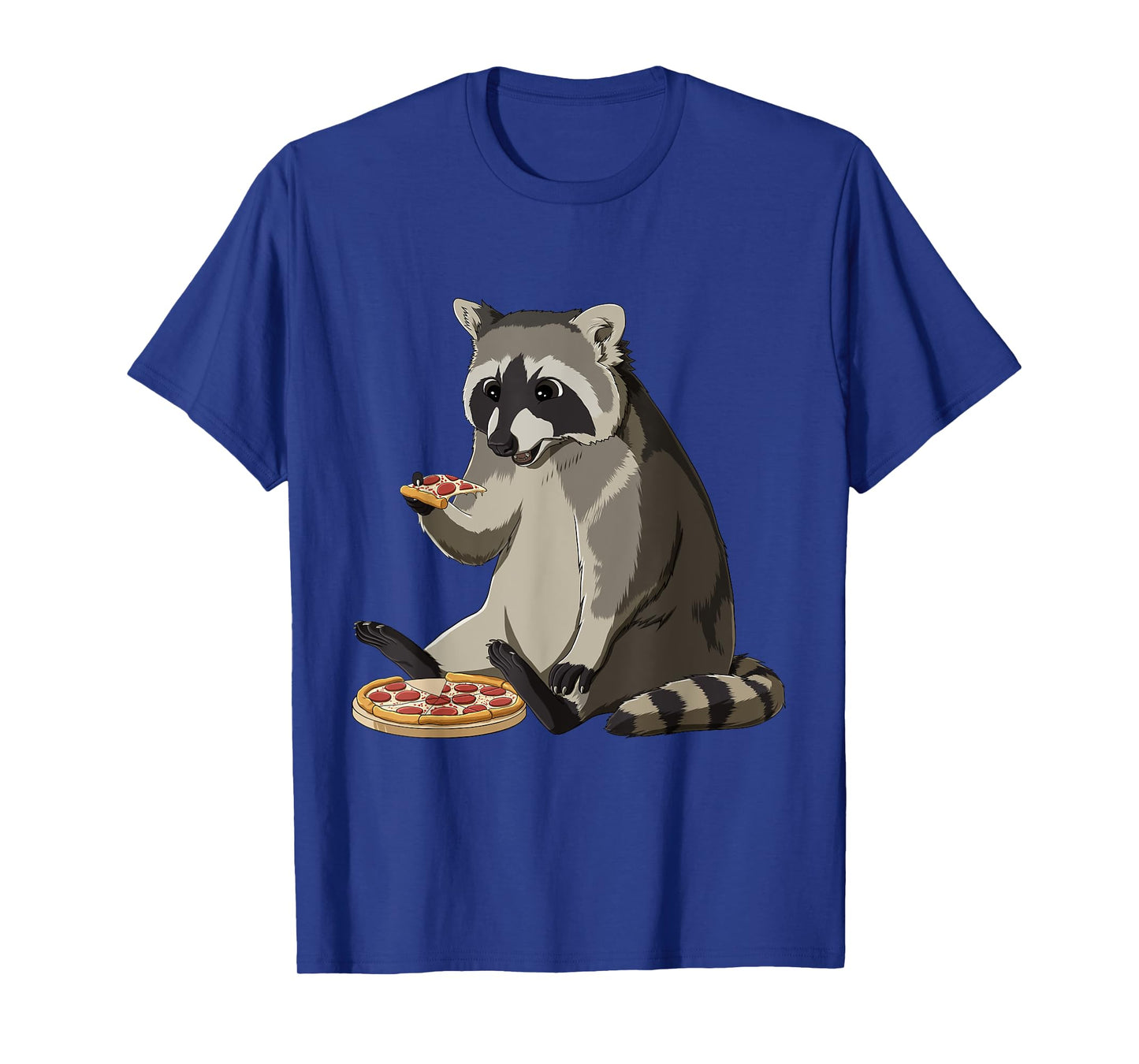 Funny Raccoon Eats Pizza T-Shirt