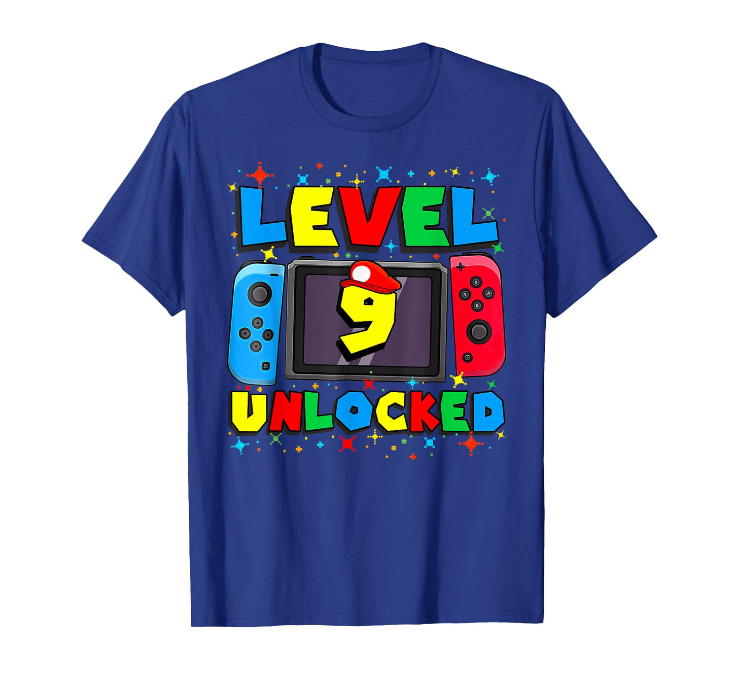 Level 9 Unlocked Gamer 9th Birthday Gift Video Game Boys T-Shirt