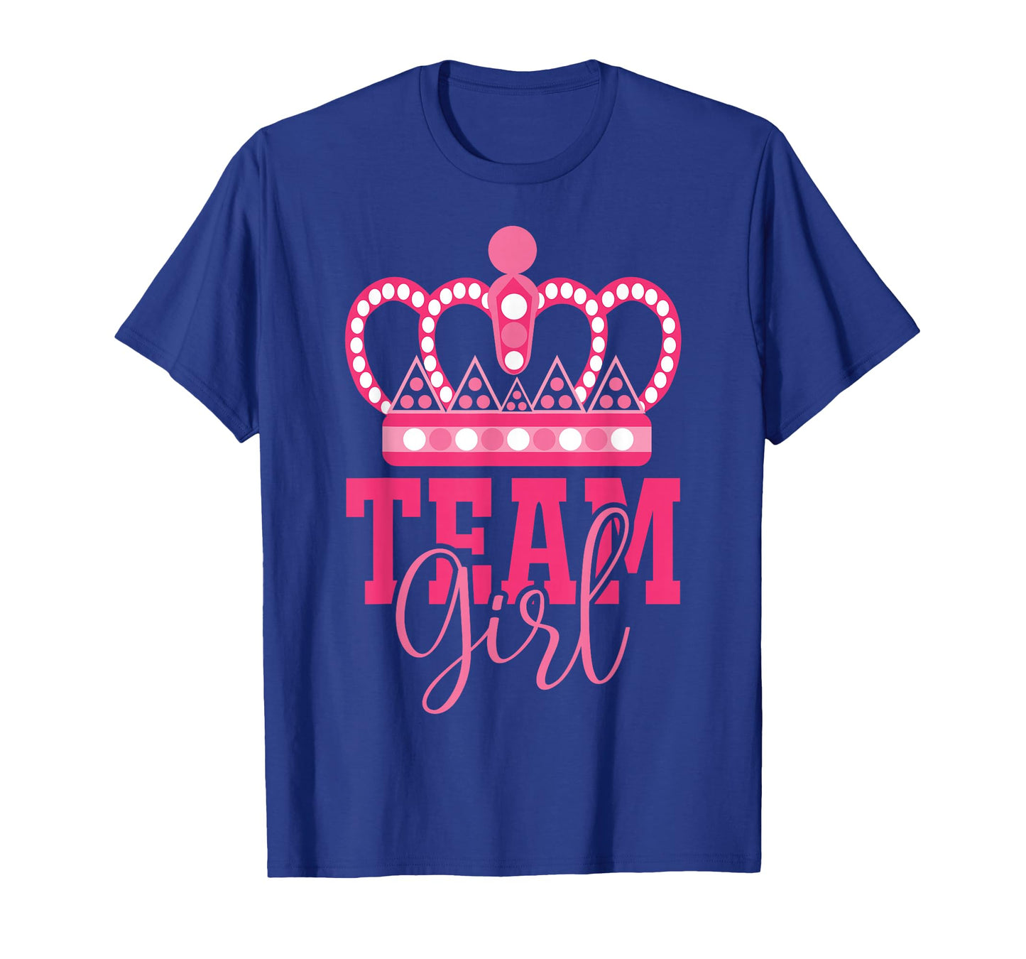Pink Team Girl Team Boy Gender Reveal Party Matching Family T-Shirt