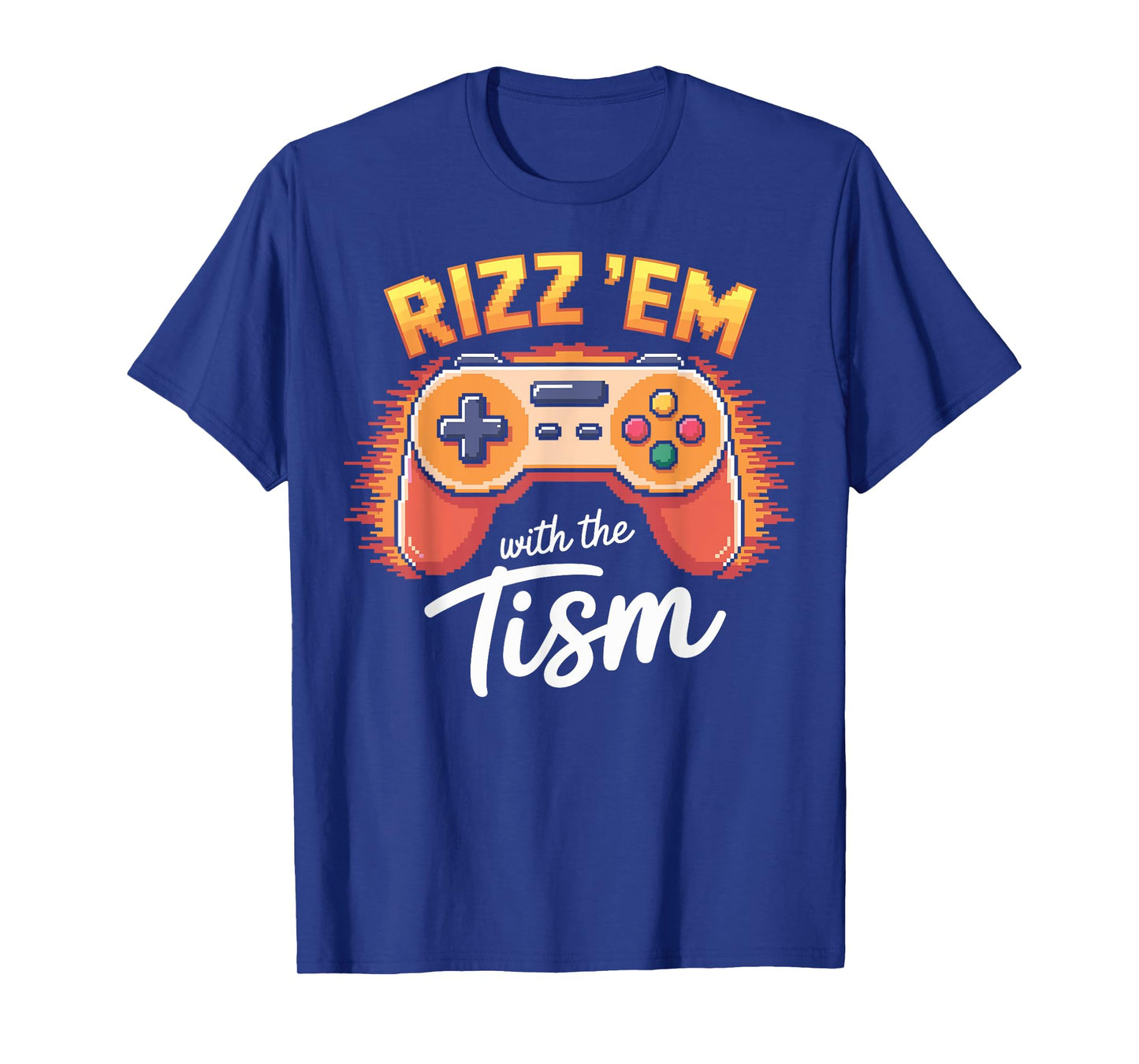 Rizz Em With The Tism Kids Video Game Autism Boy T-Shirt