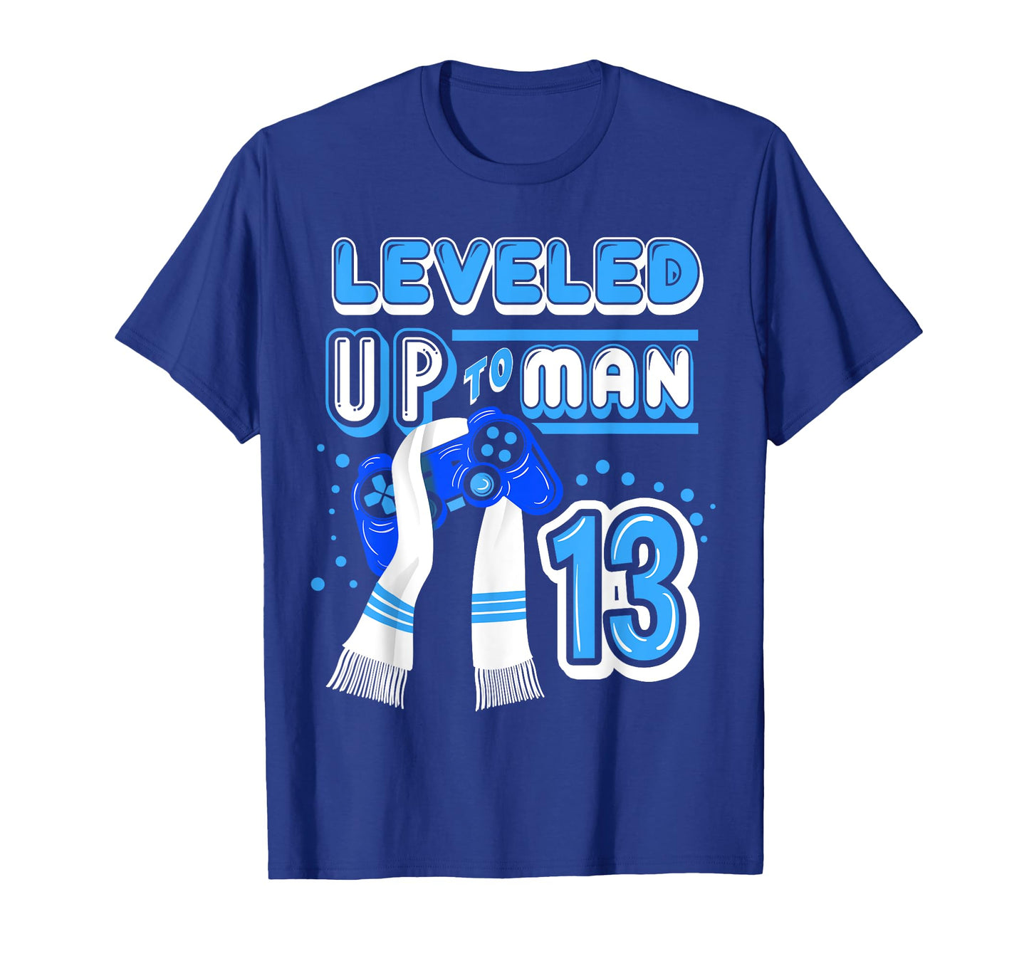 Bar Mitzvah Leveled Up to Man Gamer T-Shirt