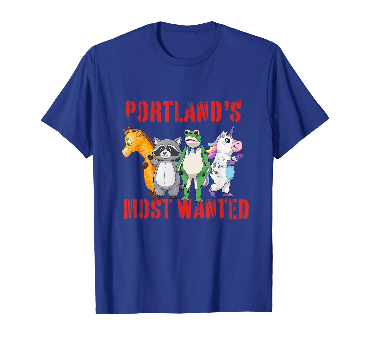 Funny Portland Protest Inflatable Protester Parody Frog T-Shirt