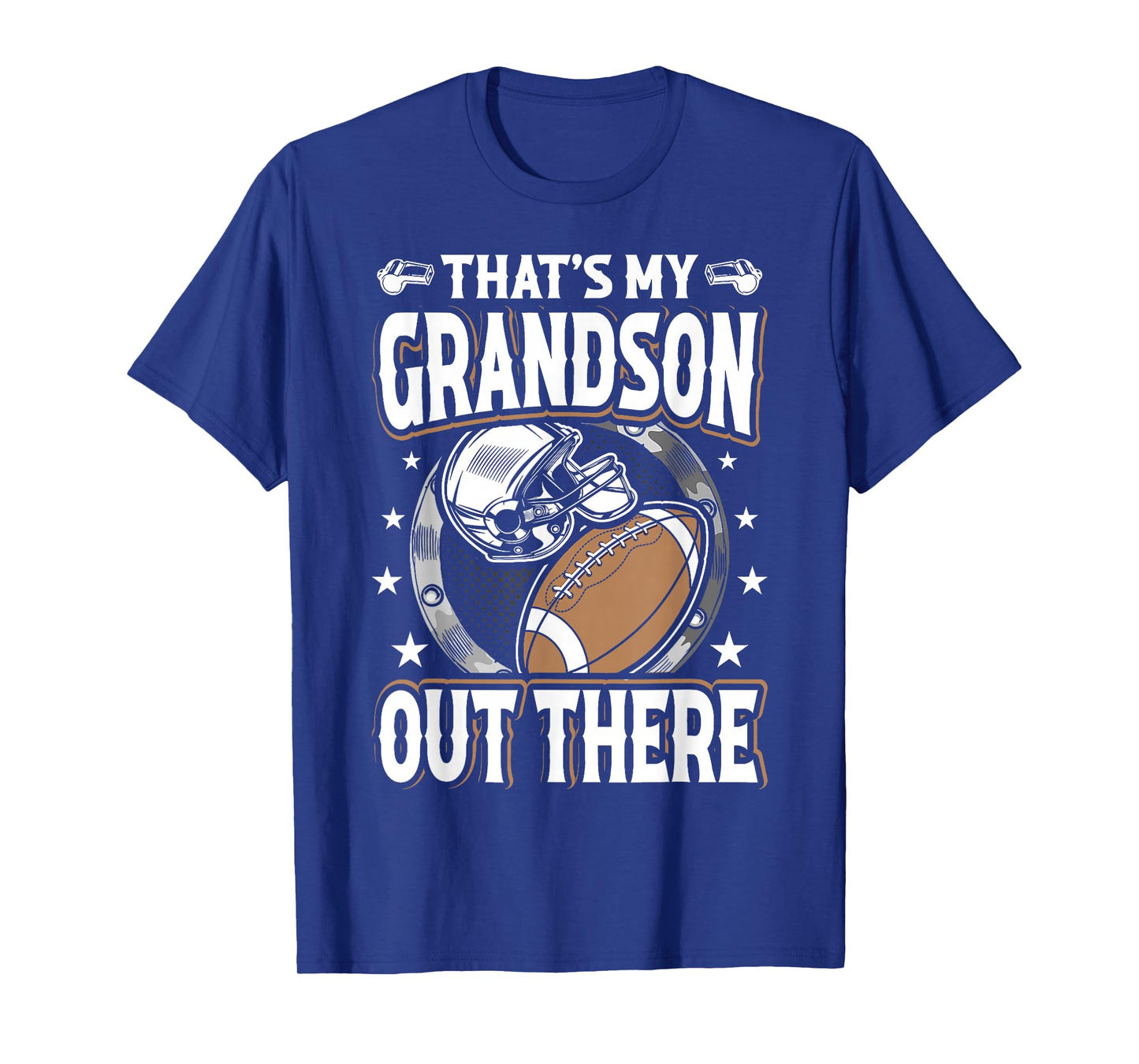 That's My Grandson Out There Funny Football Grandma Grandpa T-Shirt