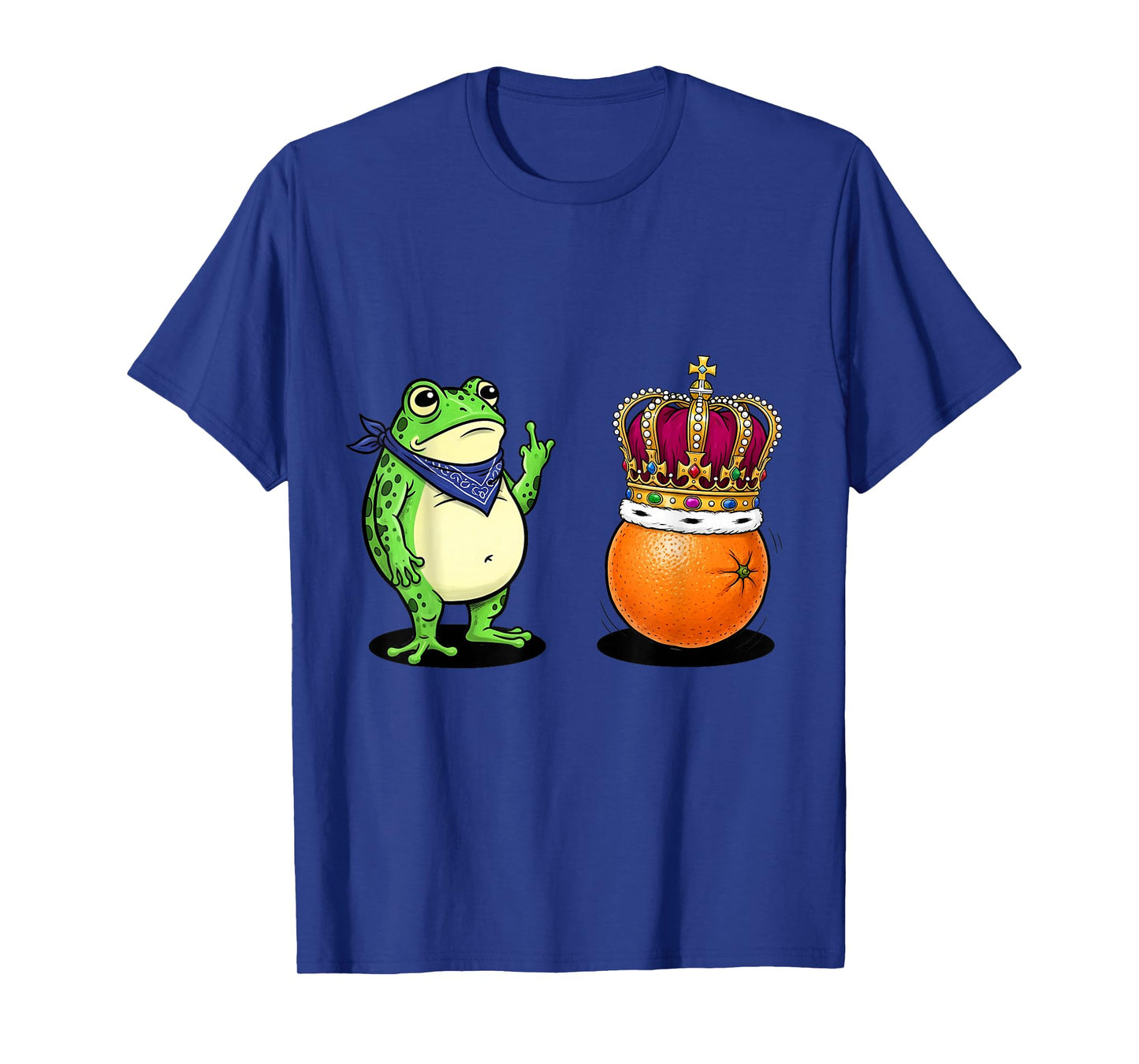 Frog Against Fascism No Kings in Portland Frog Finger T-Shirt