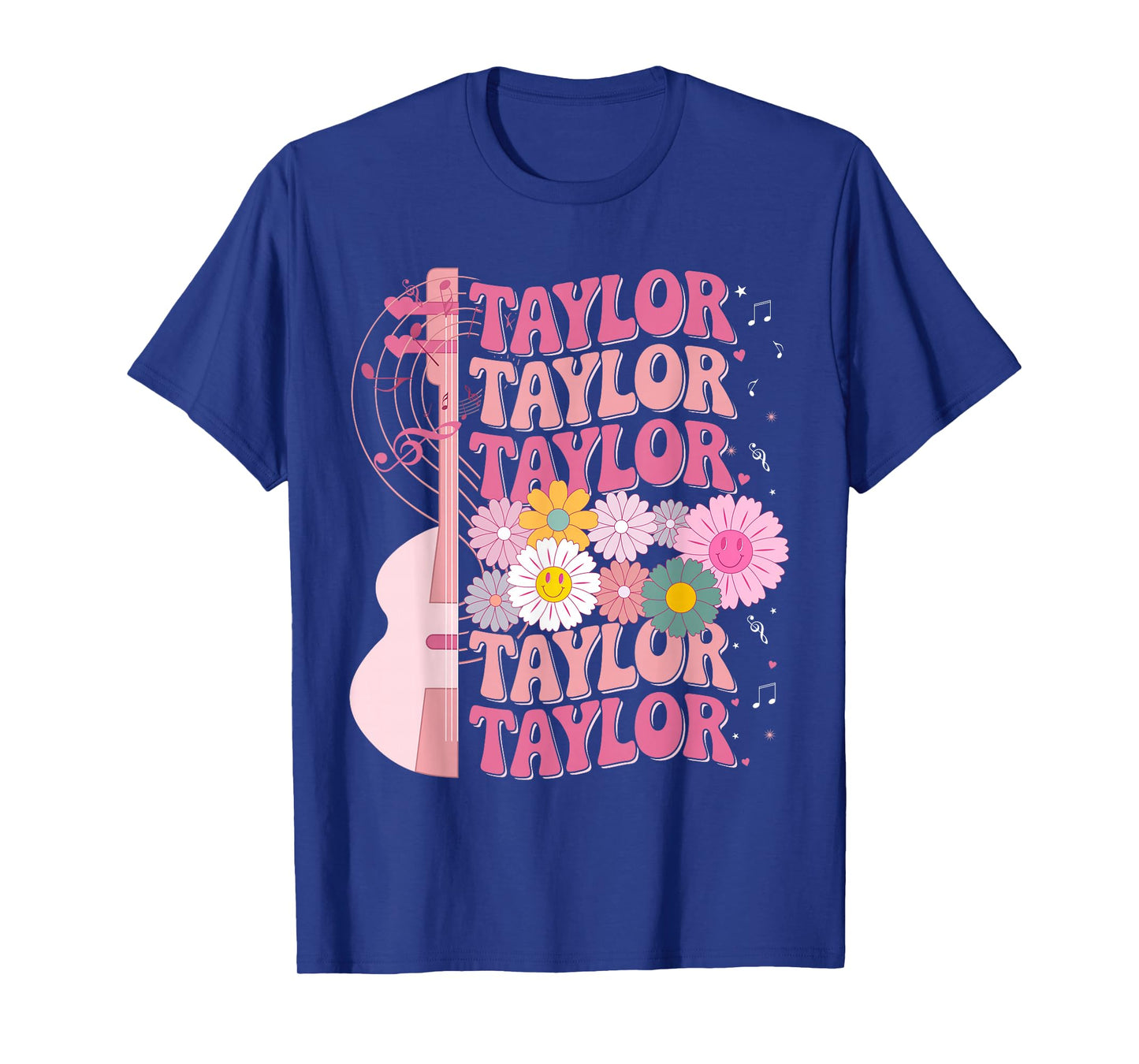 Girl Retro Taylor First Name Personalized Groovy 80's T-Shirt