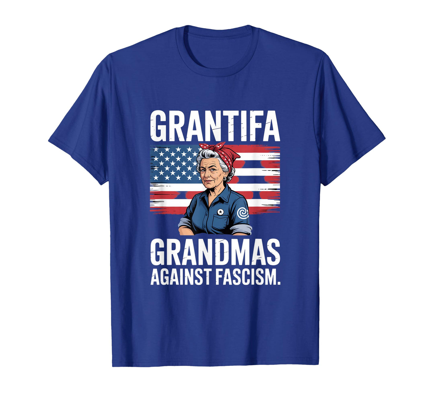 Grantifa Grandmas Against Fascism Flag Resist No Kings T-Shirt