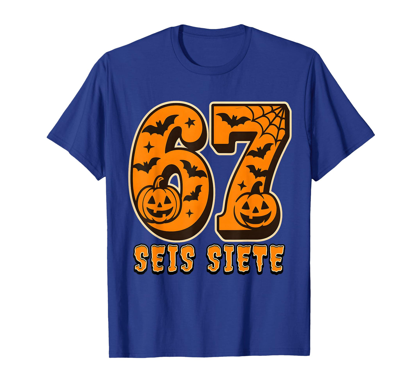SEIS Siete Spanish Halloween 67 Boys Kids Six Seven Espanol T-Shirt