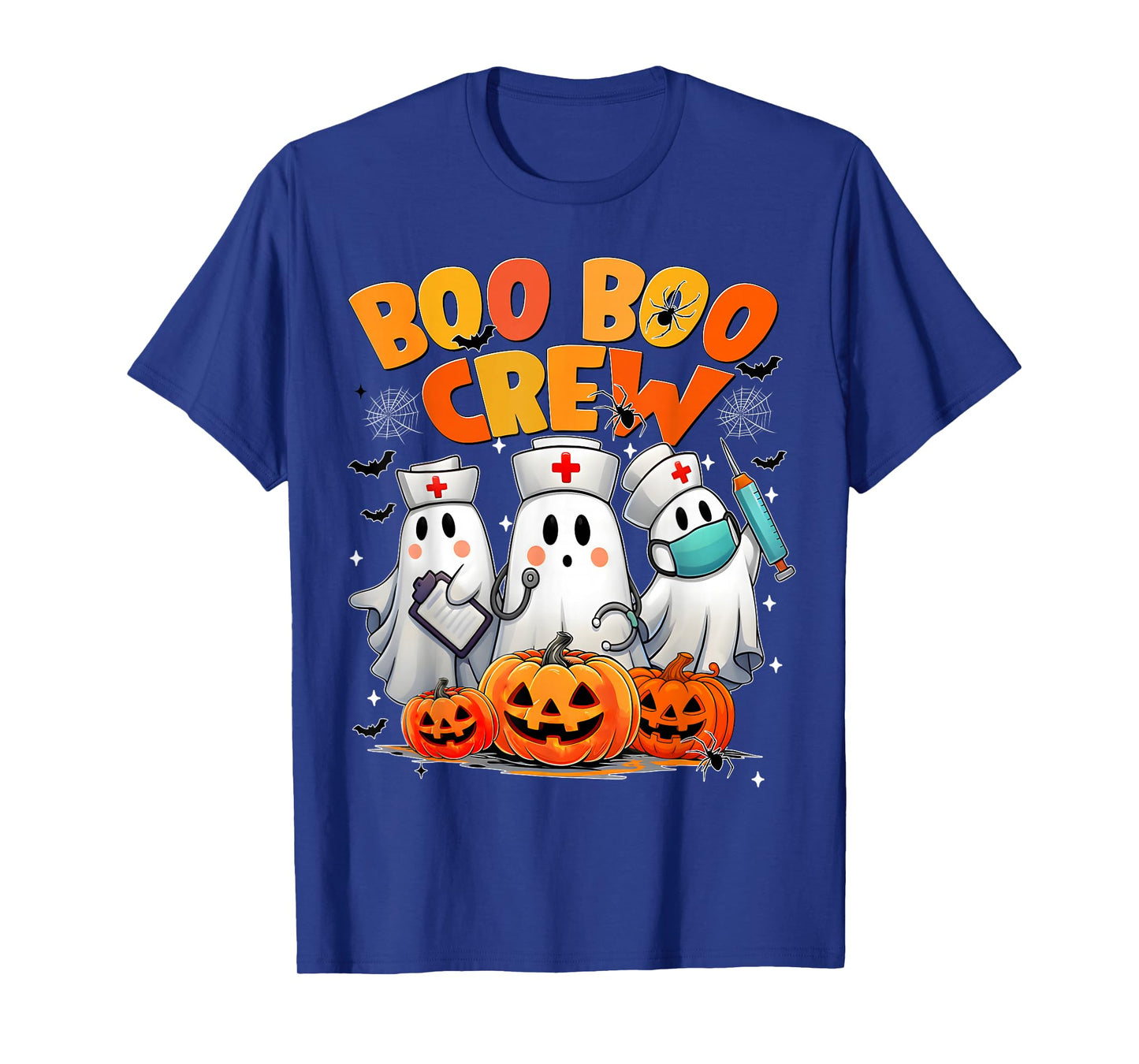 Boo Boo Crew Nurse Ghost Halloween Costumes Men Women T-Shirt