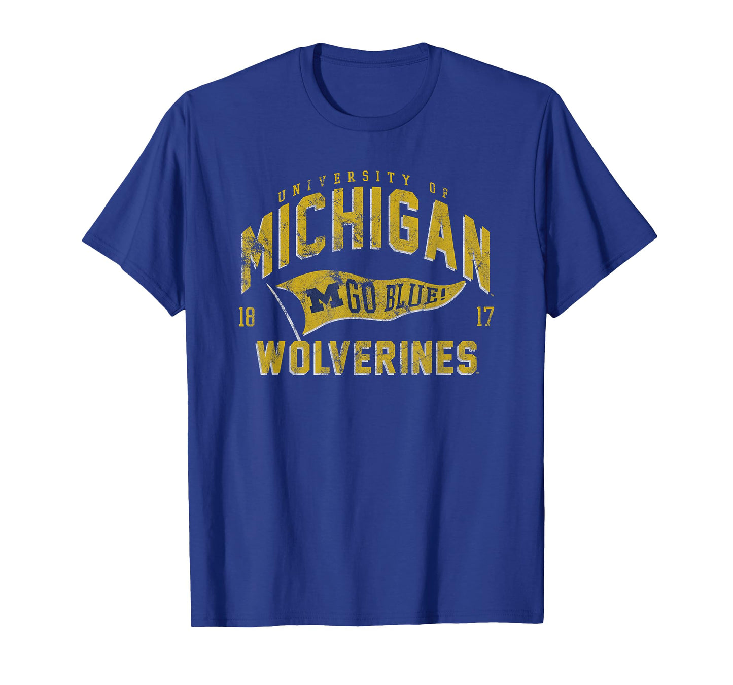University of Michigan Wolverines U of M Spirit Pennant T-Shirt