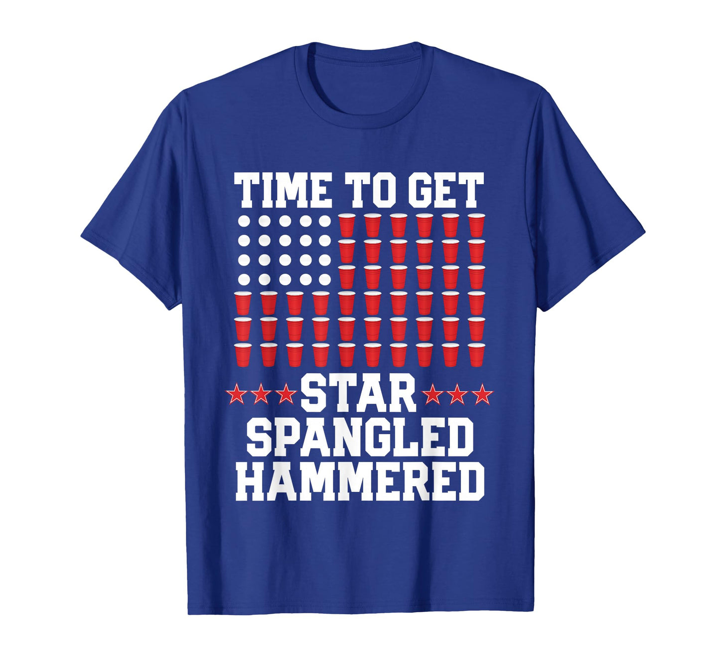 4th Of July Gift Beer Pong American Flag Drinking T-Shirt