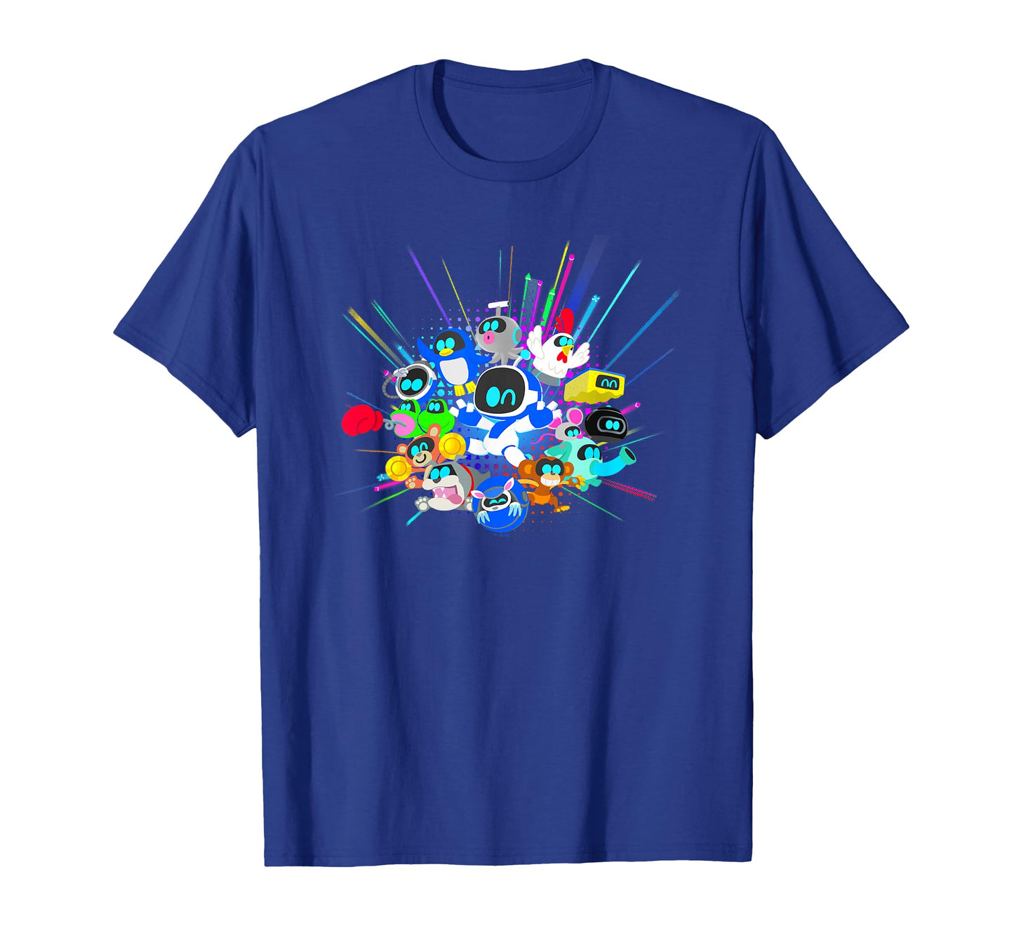 Playstation Astrobot And Friends Power Up Group Shot T-Shirt