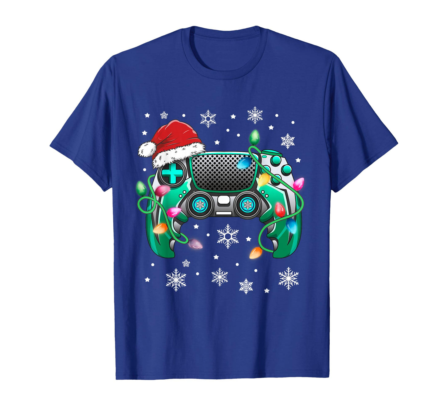Video Game Controller Christmas Santa Hat Gamer Boys T-Shirt T-Shirt