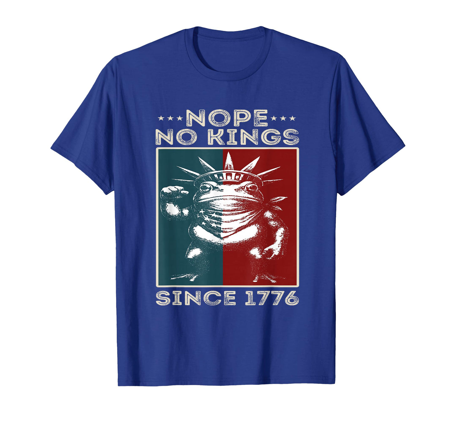 Portland Frog Protest No Kings in America Since 1776 T-Shirt