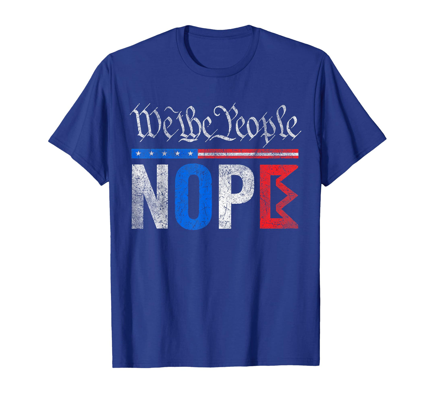 No Kings Nope Protest Graphic Distressed USA Design vintage T-Shirt