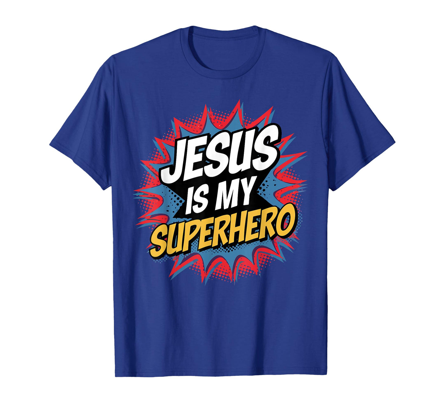 Jesus Is My Superhero Boys Christian Faith Humorous Funny T-Shirt