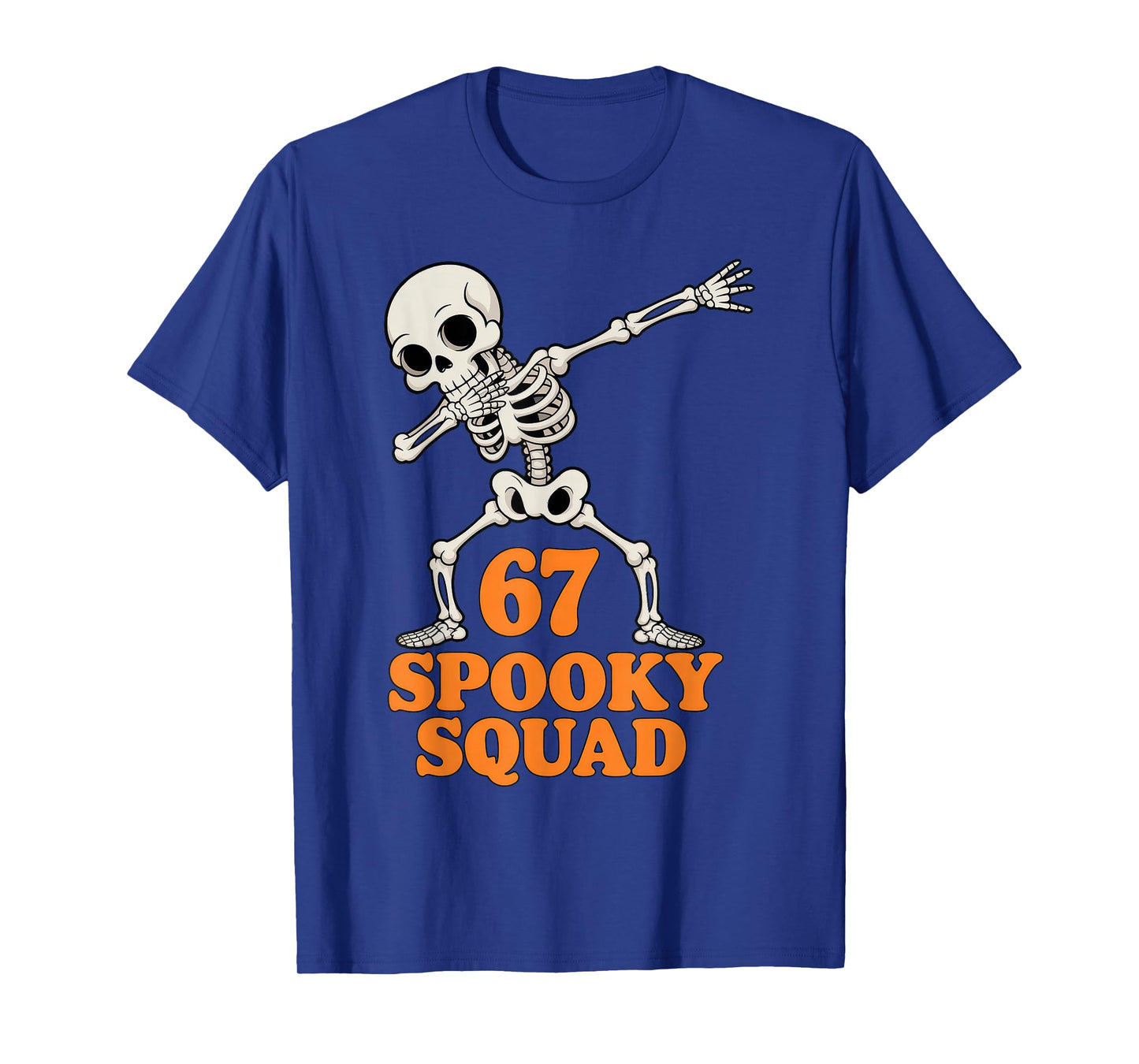 67 Spooky Squad Halloween Skeleton T-Shirt