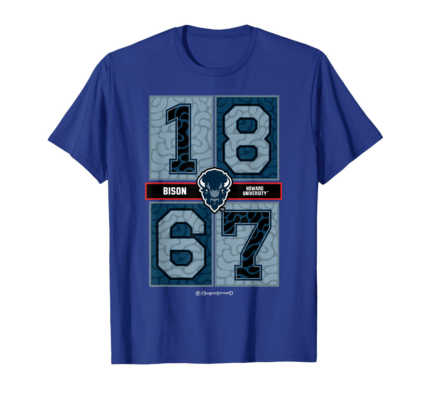 Howard University - Bison Concrete Date HBCU T-Shirt