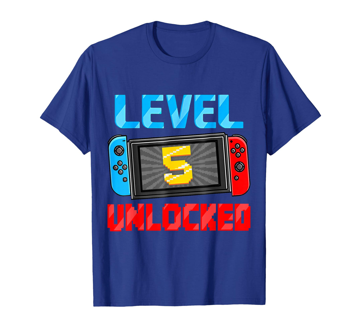 Level 5 Unlocked Gamer 5th Birthday Gift Video Game Boys T-Shirt
