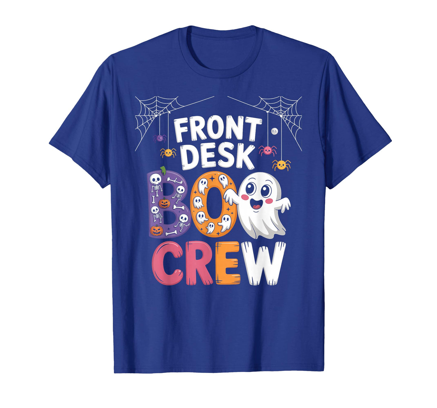 Front Desk Boo Crew Funny Ghost Boo Halloween Receptionist T-Shirt