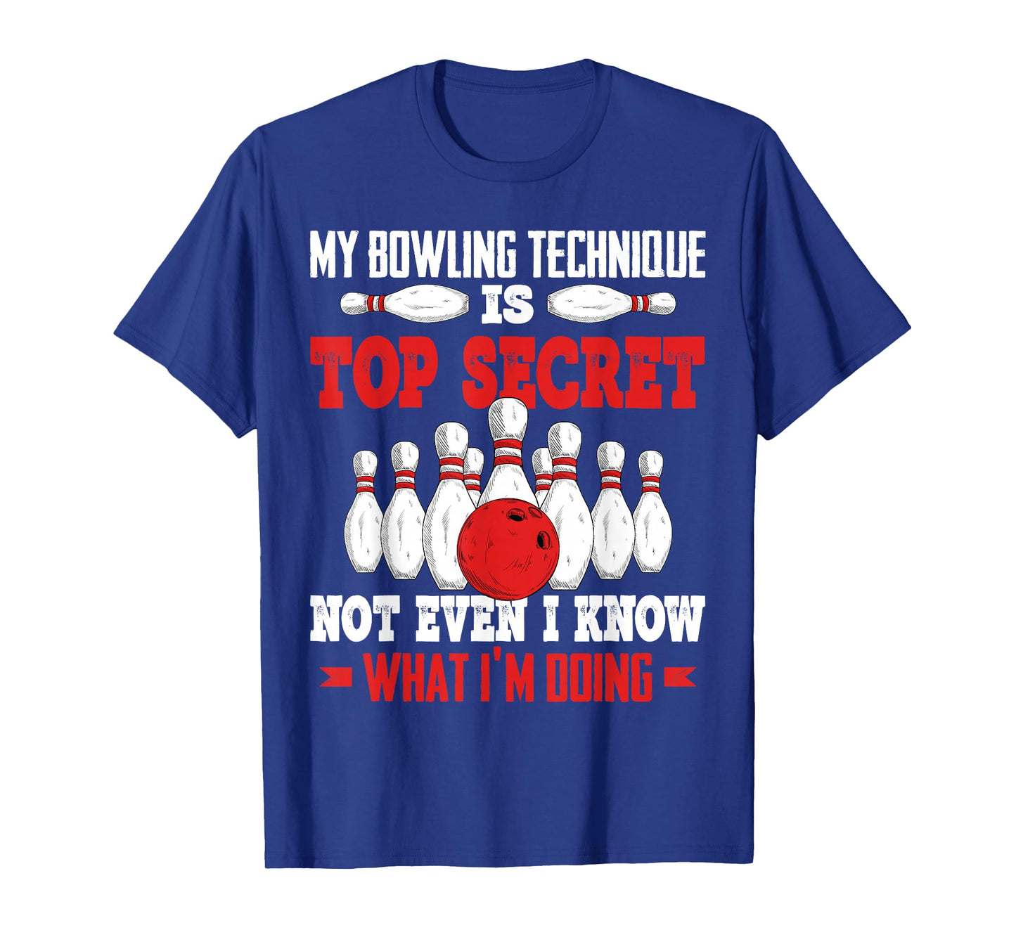 Funny Bowling Technique Ball Bowler Bowling Men Kids Boys T-Shirt