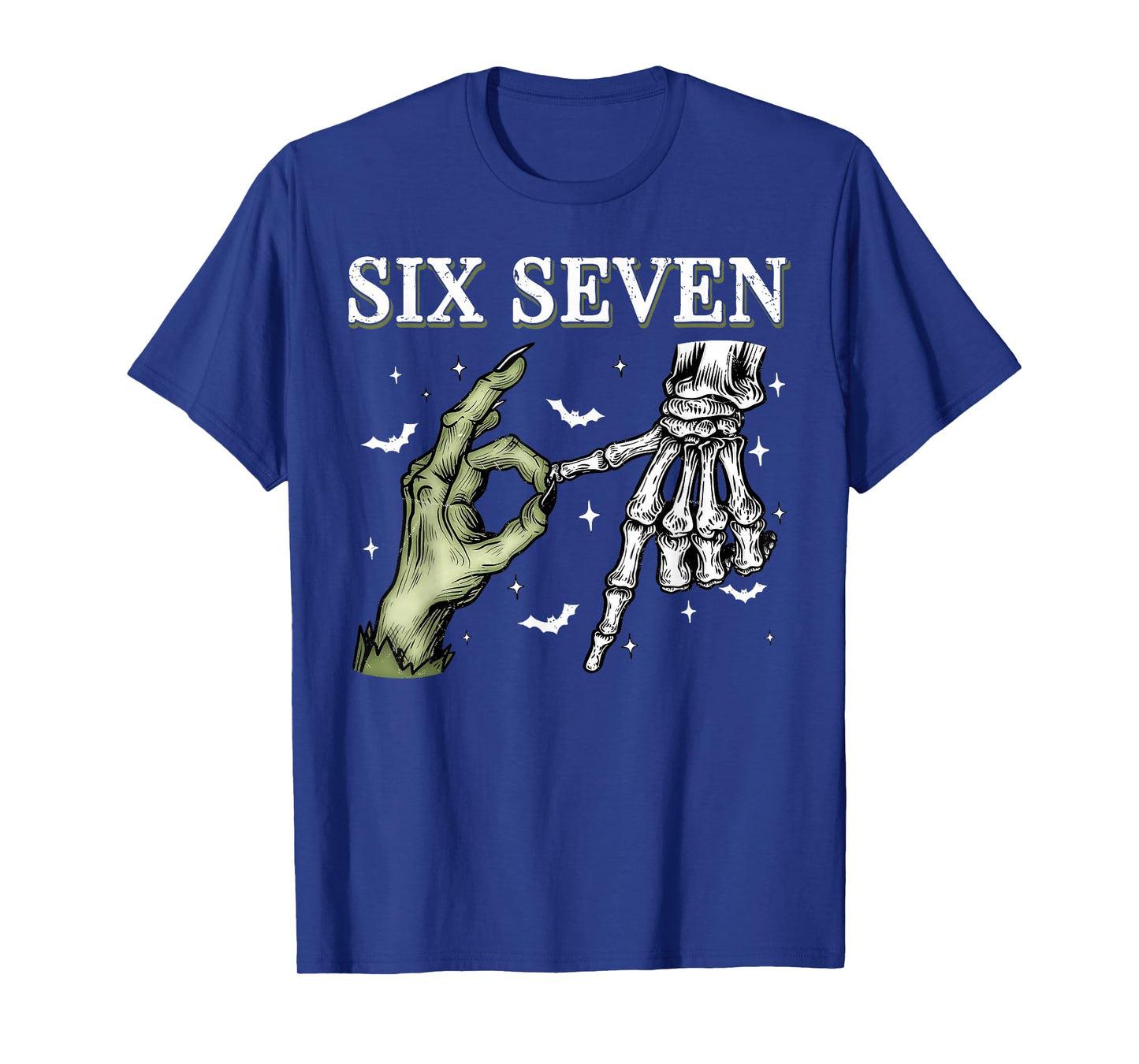 Haunted by 67 – Funny Skeleton Hands Halloween Costume T-Shirt