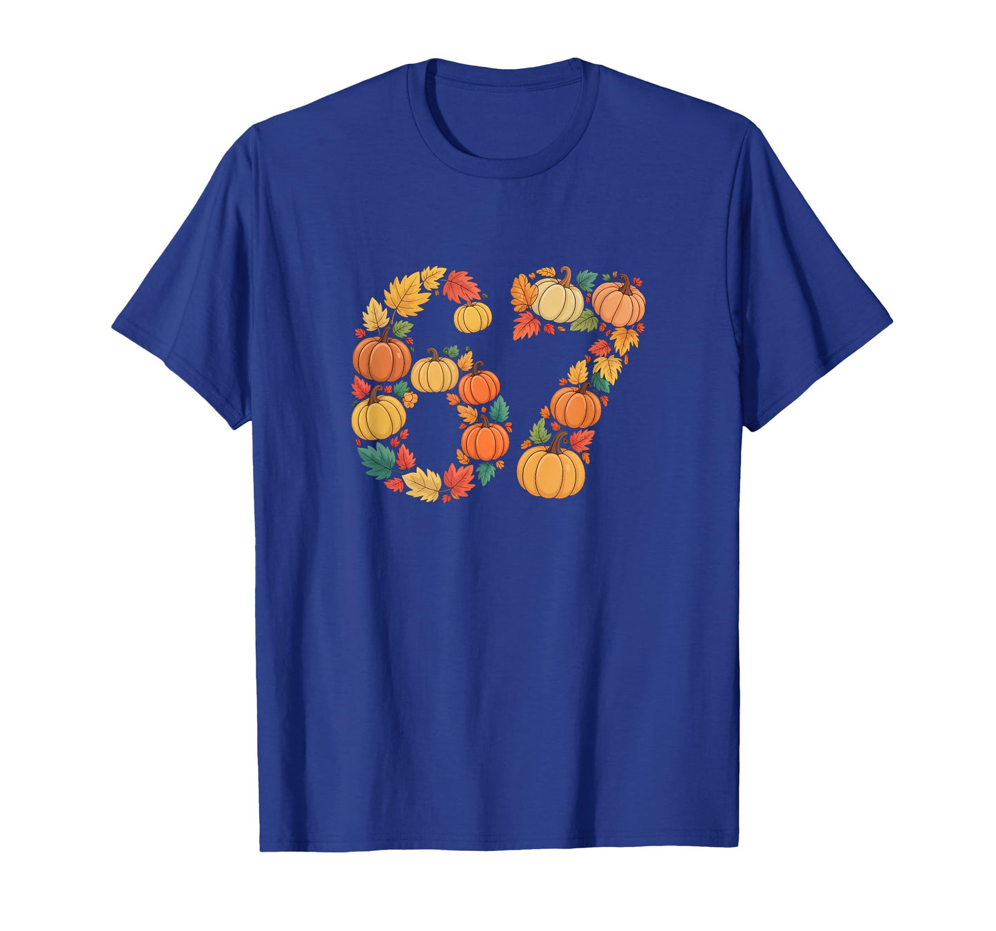 Funny 67 6 7 Fall Leaves for Teachers 67 Teacher T-Shirt
