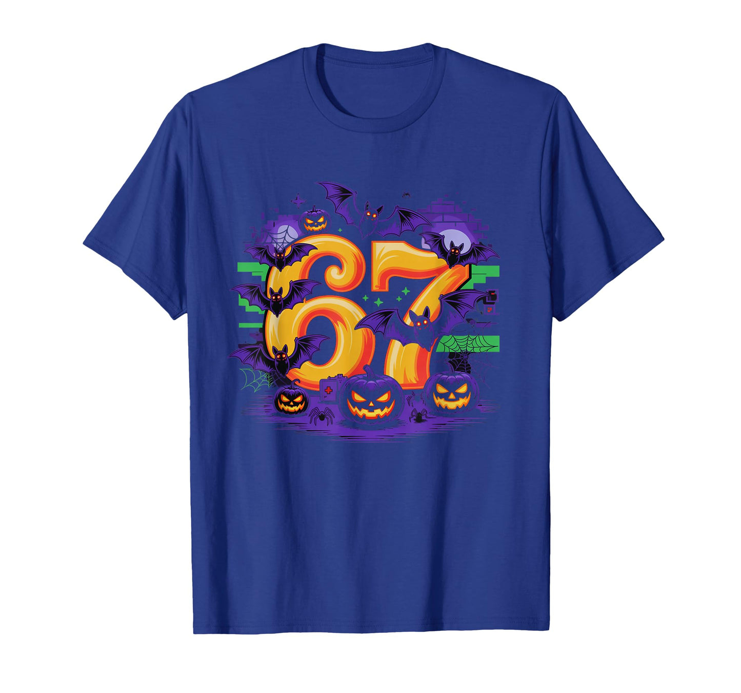 Number 6 Funny Meme Saying 6 7 Six Seven Halloween Costume T-Shirt