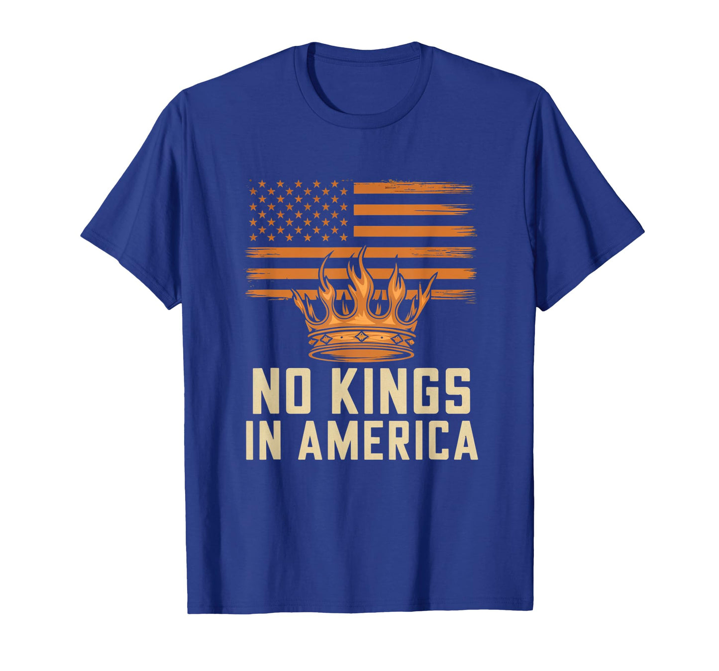 No Kings In America Democracy United States Independence T-Shirt