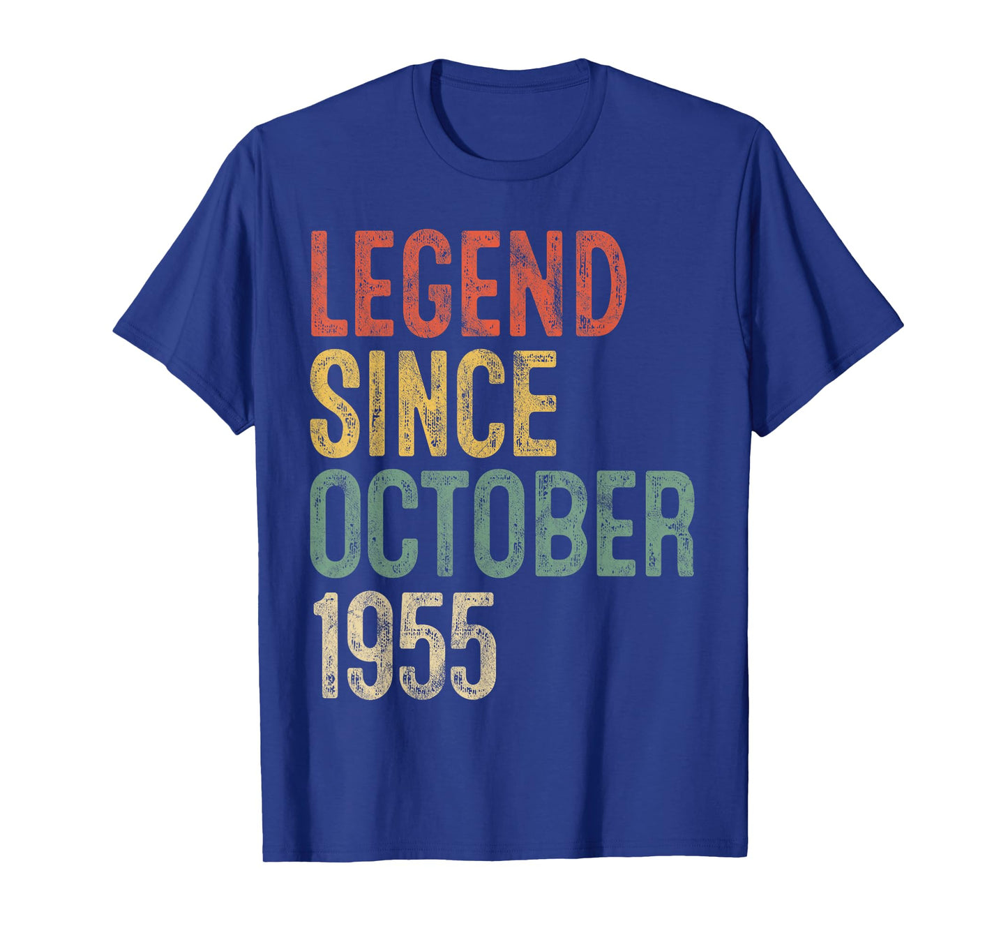 Legend October 1955 70th Birthday Men Women 70 Year Old T-Shirt