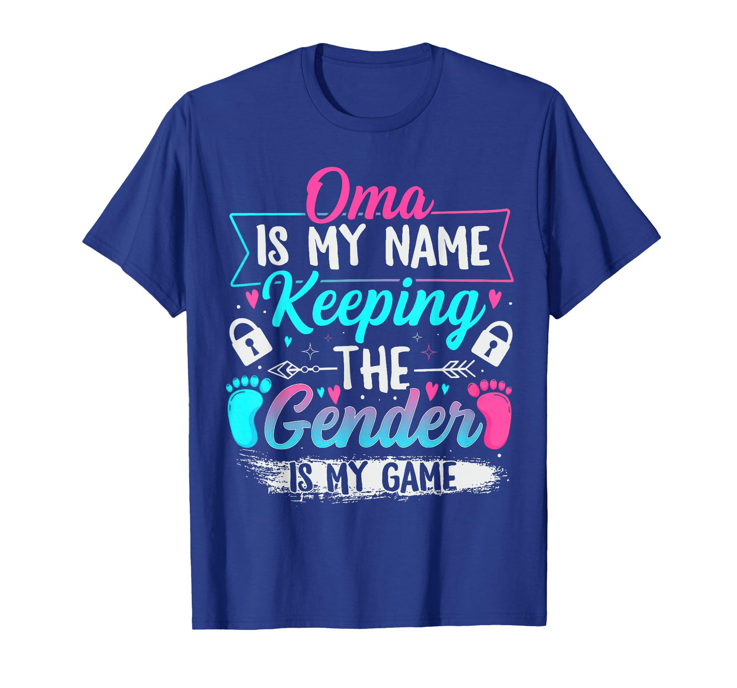 Gender Reveal Keeper of The Gender Oma Baby Shower T-Shirt