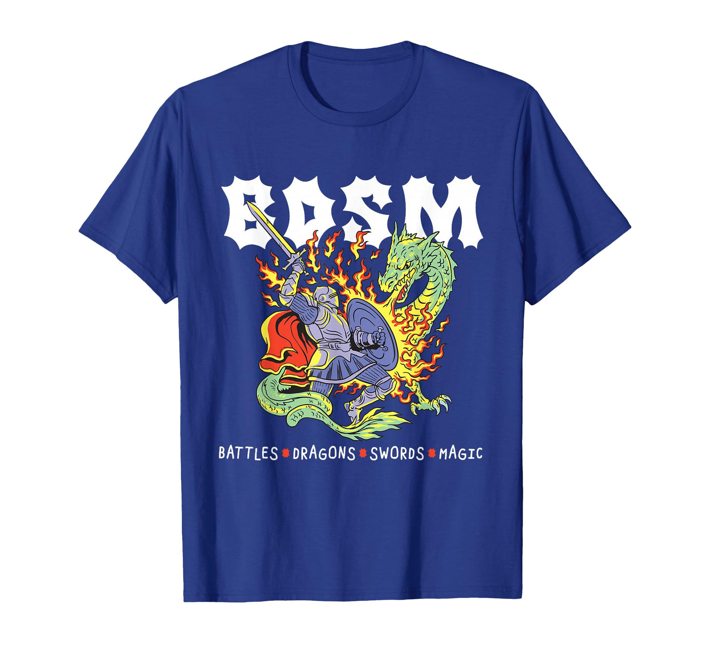 BDSM Battles Dragons Swords Magic RPG Fantasy Knight Dragon T-Shirt